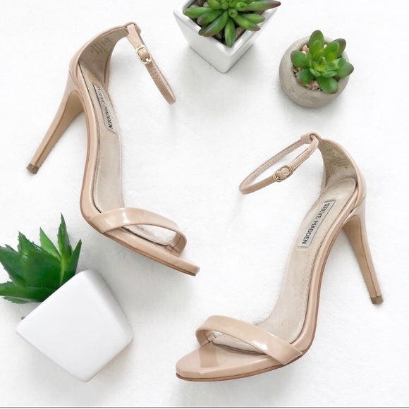 Steve Madden Shoes - Steve Madden Stecy nude patent leather heels